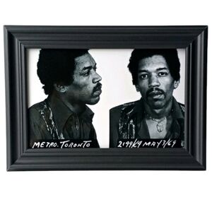 jimi hendrix mugshot music retro 60s 70s vintage Rock Hippie Musician Woodstock